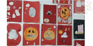 Decoración de Halloween en el Colegio Las Rosas
