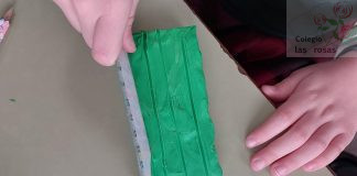 Practicando las texturas de la fruta con plastilina