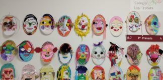 Máscaras con material reciclado