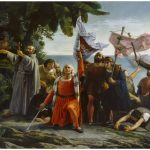 Primer desembarco de Cristóbal Colón en América